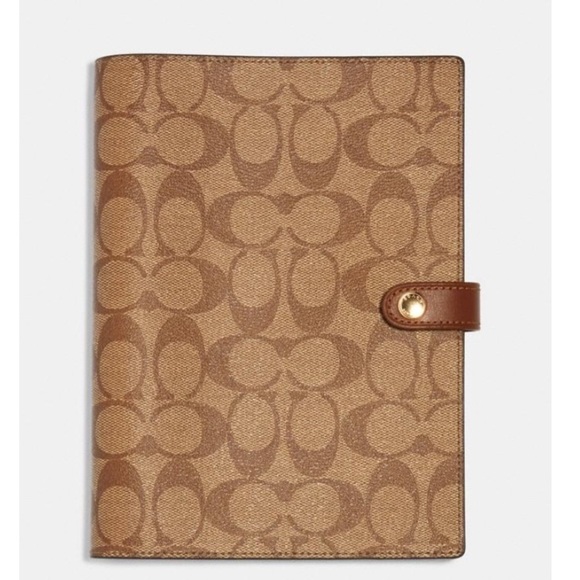 Coach | Accessories | Coach Notebook In Signature Canvas Nwt | Poshmark